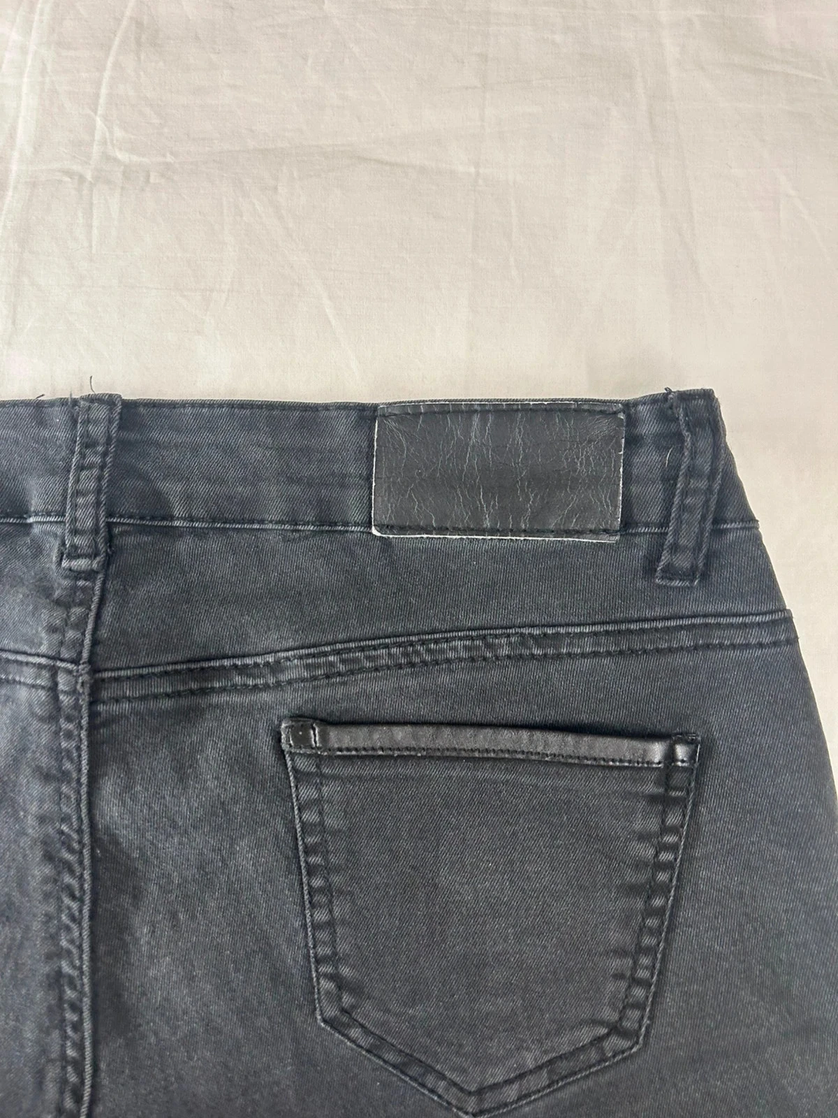 Zwarte slim vintage jeans – photo 10